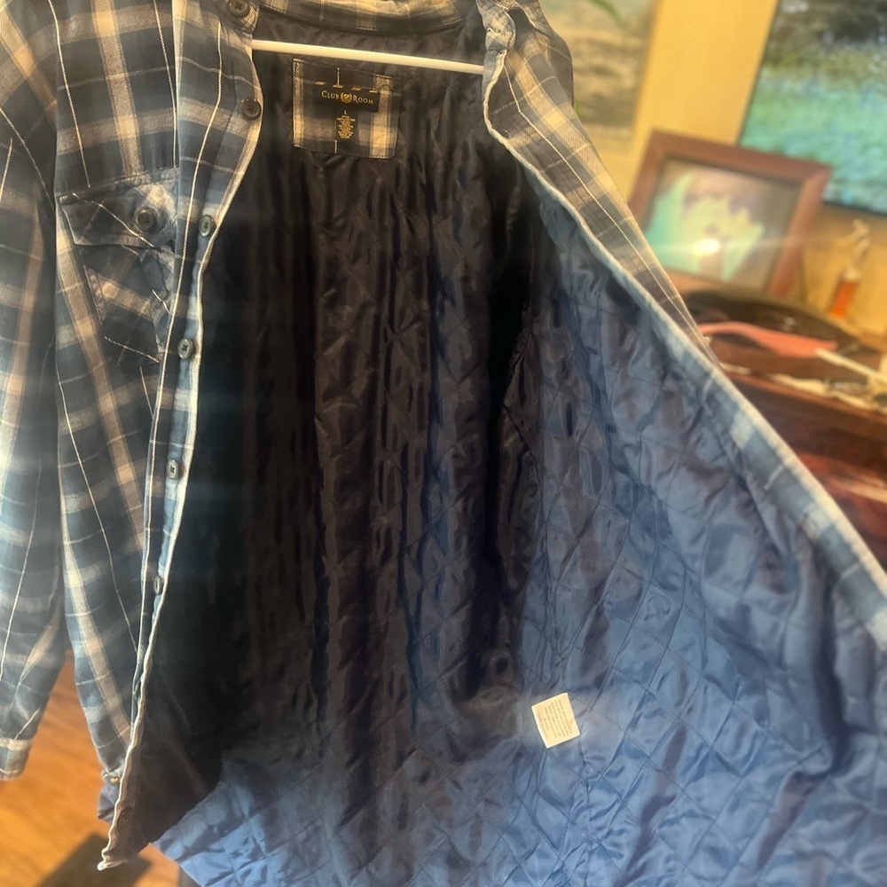 Vintage lined flannel by Club Room size large - Picture 3 of 5